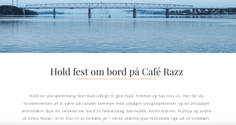 Tekst til hjemmeside selskabslokaler